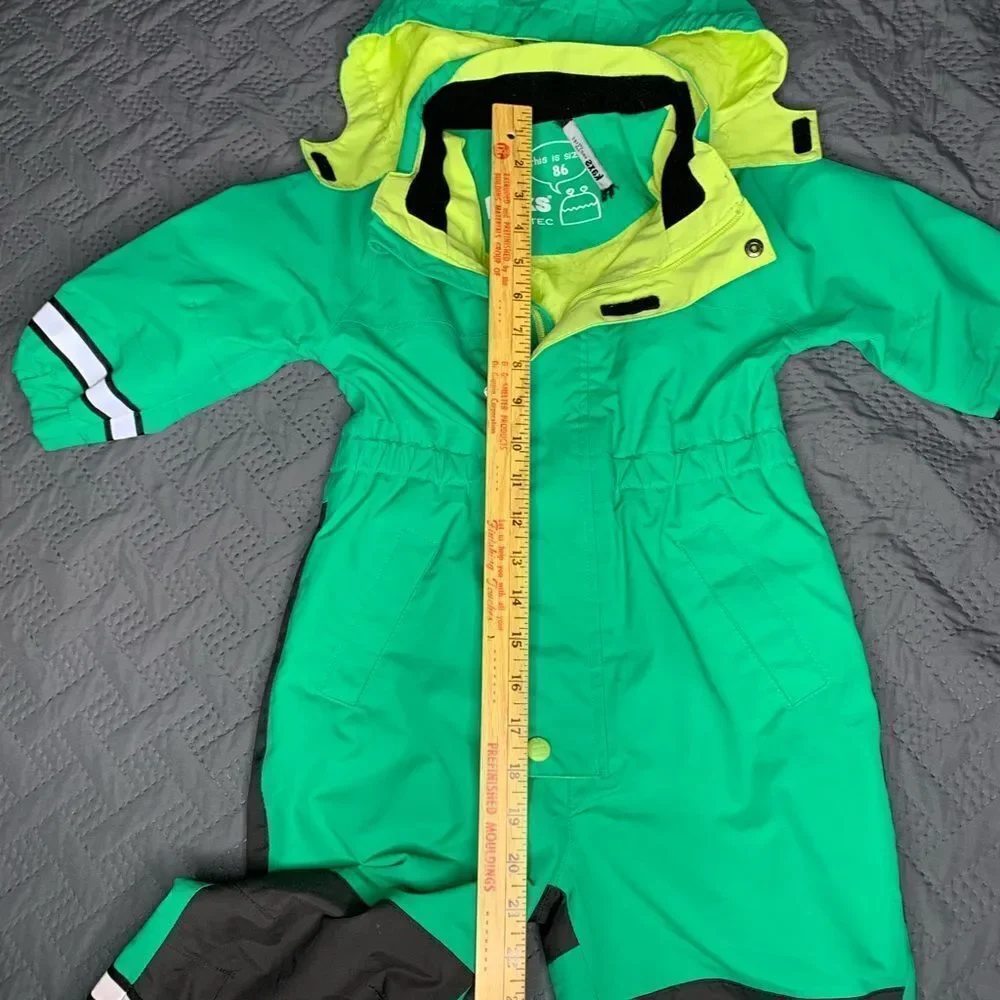 Kaxs Lime Green and Black Rain/Snow suit